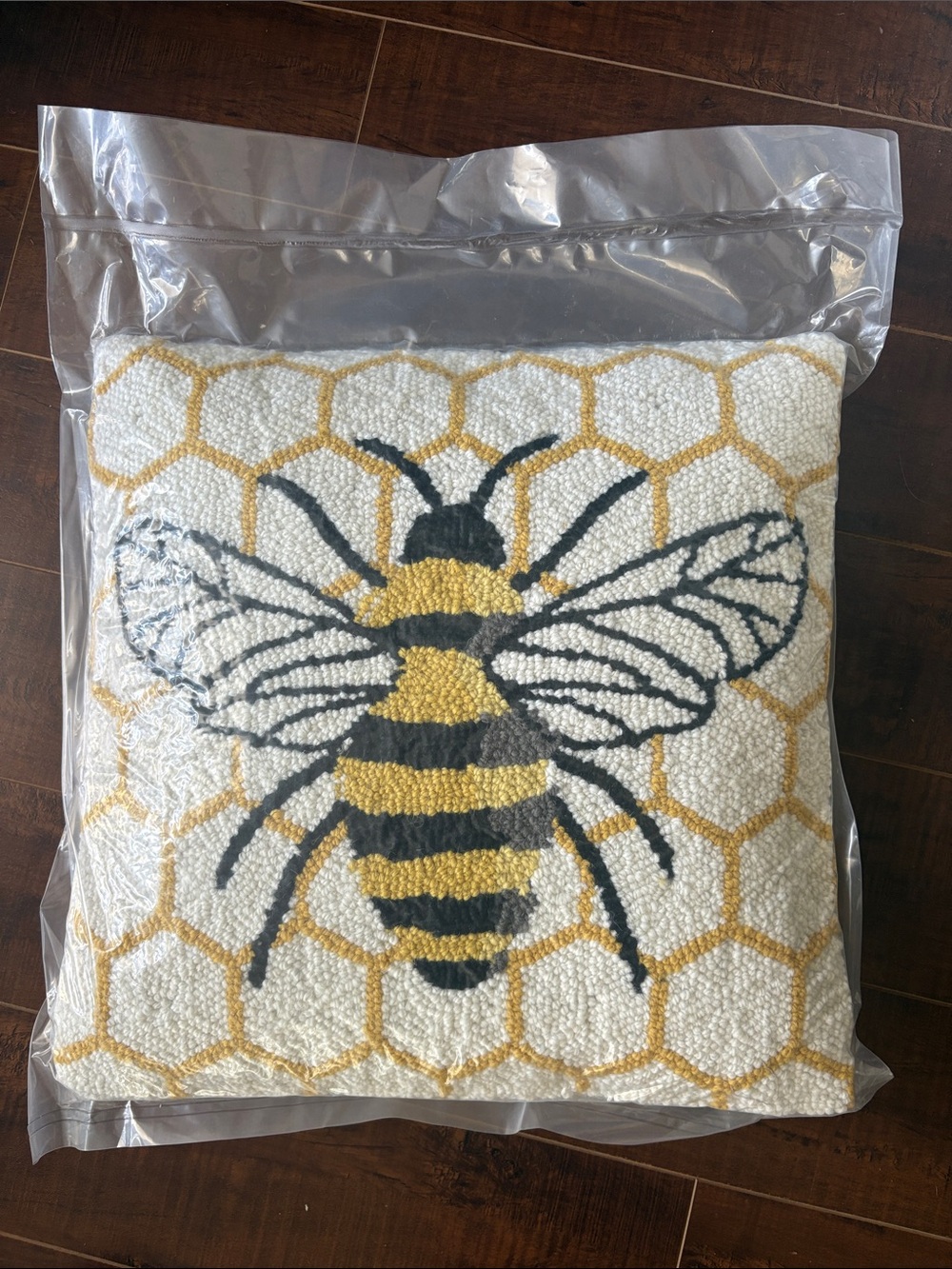 The Pillow Shoppe Bee Wool Pillow 14” Square